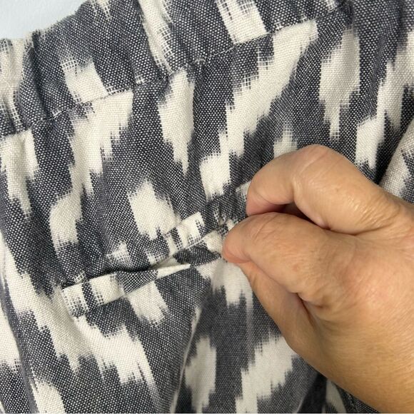 J. Crew Seaside Jogger Pant Ikat Print Pull-On Elastic Waist Pockets Cotton 10 - Picture 13 of 16